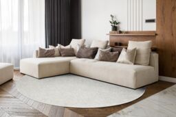 RugsX Casablanca Plus Rug in Yellow - Size: 100 cm diameter - thumbnail 4