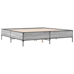 Berkfield Home Bed Frame without Mattress Grey Sonoma 200x200 cm - thumbnail 6