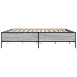 Berkfield Home Bed Frame without Mattress Grey Sonoma 200x200 cm - thumbnail 5