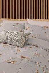 Nalu Nicole Scherzinger 'Alaula' Cotton Duvet Cover Set in Stone - Size: Super King - thumbnail 2