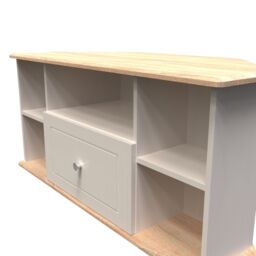 Ready Assembled 2 U Norton Corner TV Unit (Ready Assembled) in Taupe - Size: Medium - thumbnail 5