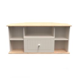 Ready Assembled 2 U Norton Corner TV Unit (Ready Assembled) in Taupe - Size: Medium - thumbnail 2