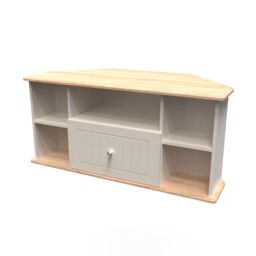 Ready Assembled 2 U Norton Corner TV Unit (Ready Assembled) in Taupe - Size: Medium - thumbnail 4