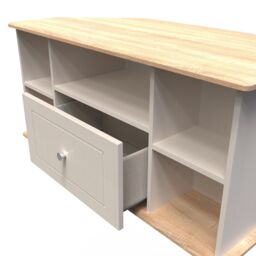 Ready Assembled 2 U Norton Corner TV Unit (Ready Assembled) in Taupe - Size: Medium - thumbnail 6
