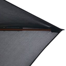 Berkfield Home Outdoor Parasol with Wooden Pole 200x300 cm Anthracite in Black - thumbnail 5