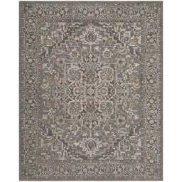 Livabliss Arda Vintage Blue Grey Brown Taupe Traditional Boho Fringe Living Rug - Size: 153 cm x 220 cm - thumbnail 2