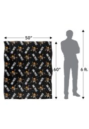 Netflix One Piece Jolly Roger Pattern Officially Licensed Silky Touch Super Soft Throw Blanket 152 x 127 cm in White - thumbnail 5