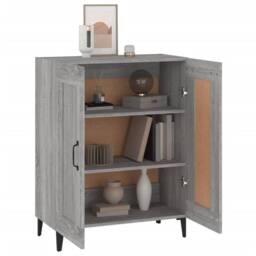 Berkfield Home Sideboard Grey Sonoma 69.5x34x90 cm Engineered Wood - thumbnail 4