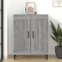 Berkfield Home Sideboard Grey Sonoma 69.5x34x90 cm Engineered Wood - thumbnail 2