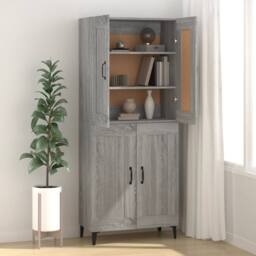 Berkfield Home Sideboard Grey Sonoma 69.5x34x90 cm Engineered Wood - thumbnail 3