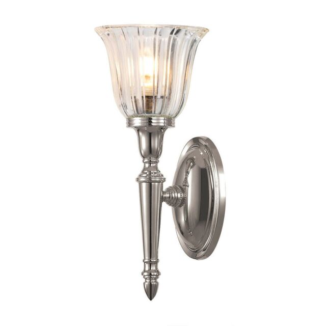 Loops IP44 Wall Light Tulip Shape Glass LED Included Polished Nickel LED G9 3.5W in Metallics