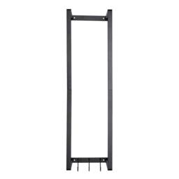 EONLION Wall Mounted Metal Towel Holder Shelf Bathroom Storage in Black - thumbnail 5