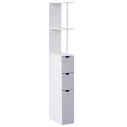 HOMCOM Tall Bathroom Cabinet, Bathroom Storage Cabinet W/ Shelf, Drawers - thumbnail 2