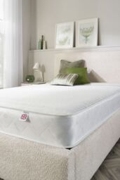 Aspire Tri-Layer Natural Wool 900 Hybrid Mattress in White - Size: Small Single