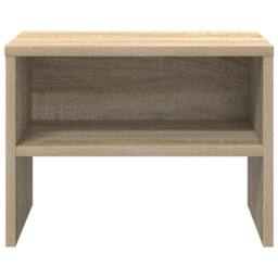 Berkfield Home Elegant Bedside Cabinet Sonoma Oak 40x30x30 cm Engineered Wood in Light Sand - Size: 40 x 30 x 30 cm - thumbnail 5