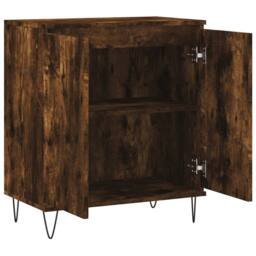 Berkfield Home Sideboard Smoked Oak 60x35x70 cm Engineered Wood in Brown - Size: 60 x 35 x 70 cm - thumbnail 6