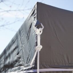 Home Source 2m Easy Up Gazebo Marquee Outdoor Garden Market Stall Canopy Tent in Grey - thumbnail 4