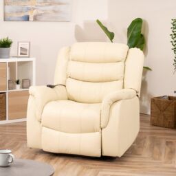 Artemis Home Almeira Electric Riser Recliner with Massage & Heat in Cream - thumbnail 4