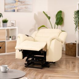 Artemis Home Almeira Electric Riser Recliner with Massage & Heat in Cream - thumbnail 3