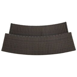 Berkfield Home Garden Bar Table Brown 120x55x110 cm Poly Rattan - Size: 120 x 55 x 110 cm - thumbnail 5