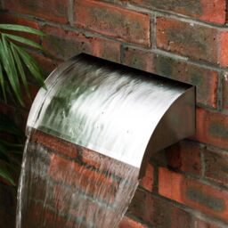 Primrose 'Victoria Falls' Stainless Steel Waterfall Cascade Sheer Descent 60cm in Metallic Silver - thumbnail 1