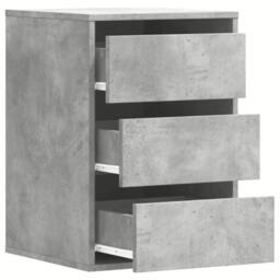 Berkfield Home Corner Chest of Drawers Concrete Grey 40x41x58 cm Engineered Wood - Size: 40 x 41 x 58 cm - thumbnail 5