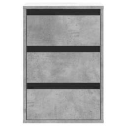 Berkfield Home Corner Chest of Drawers Concrete Grey 40x41x58 cm Engineered Wood - Size: 40 x 41 x 58 cm - thumbnail 4