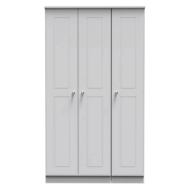 Ready Assembled 2 U Albert 3 Door Wardrobe (Ready Assembled) in Grey - image 1