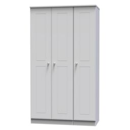 Ready Assembled 2 U Albert 3 Door Wardrobe (Ready Assembled) in Grey - thumbnail 3