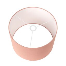 Ruma Dusky Pink Linen Cylinder Shade For Floor Lamp - Size: 18 inches - thumbnail 4