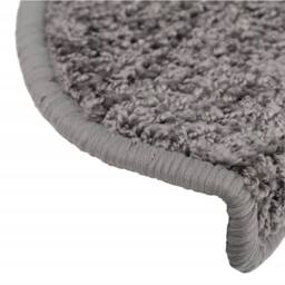 Berkfield Home Carpet Stair Treads 15 pcs Grey 65x21x4 cm - Size: Medium - thumbnail 7