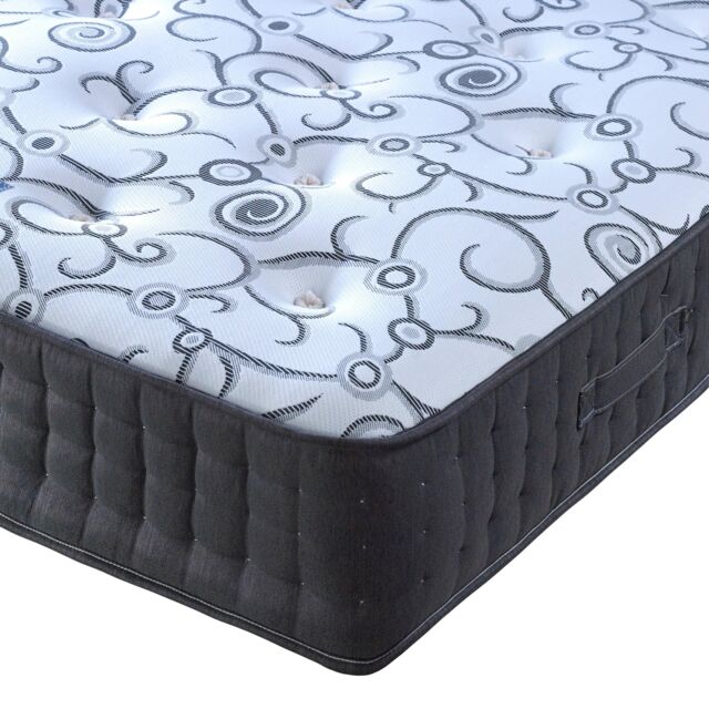 Bedmaster Affinity Pocket Sprung Memory Foam Mattress in Charcoal - Size: Super King - image 1