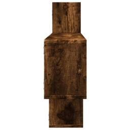 Berkfield Home Wall Shelf Smoked Oak 167.5x18x68 cm Engineered Wood in Brown - thumbnail 5