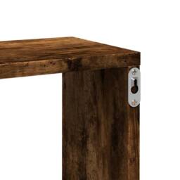 Berkfield Home Wall Shelf Smoked Oak 167.5x18x68 cm Engineered Wood in Brown - thumbnail 8