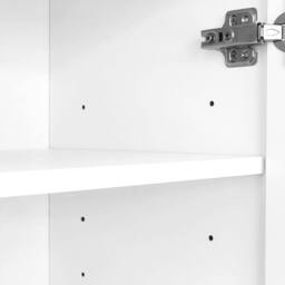 Merax Hallway Storage Set with Shoe Bench & Cabinet in White - thumbnail 6