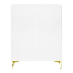 Merax Hallway Storage Set with Shoe Bench & Cabinet in White - thumbnail 5