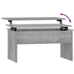 Berkfield Home Modern Coffee Table Grey Sonoma 80x50.5x41.5 cm Engineered Wood - thumbnail 6