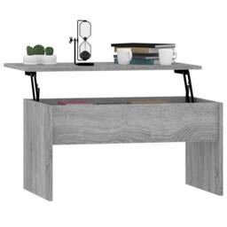 Berkfield Home Modern Coffee Table Grey Sonoma 80x50.5x41.5 cm Engineered Wood - thumbnail 7