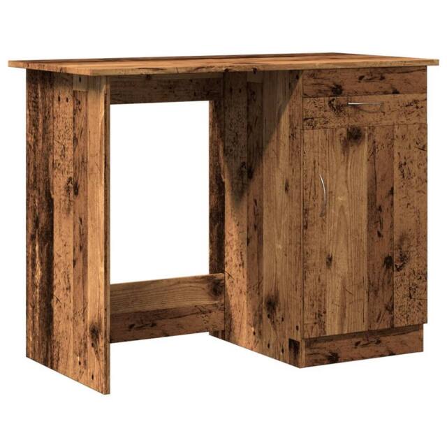 Berkfield Home Desk Old Wood 100x50x76 cm Engineered Wood in Brown - Size: 100 x 50 x 76 cm - image 1