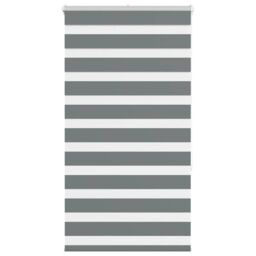 Berkfield Home Zebra Blind Dark Grey 90x150 cm Fabric Width 85.9 cm Polyester - thumbnail 1