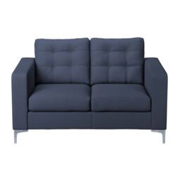Furnishings For Less UK Smart Hackney Fabric 2 Seater Sofa Formal Saphire Blue or Pewter Grey - thumbnail 2