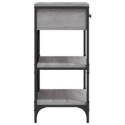Berkfield Home Decorative Console Table Grey Sonoma 75x34.5x75 cm Engineered Wood - thumbnail 6