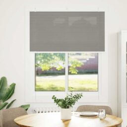 Berkfield Home Pleated Blind Anthracite 105x150 cm Fabric Width 104.4 cm Polyester in Black - thumbnail 2