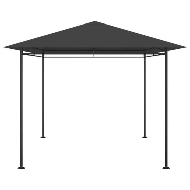 Berkfield Home Gazebo 384x281x270 cm Anthracite 180 g/m ² in Black - Size: 384 x 281 x 270 cm - image 1