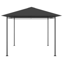 Berkfield Home Gazebo 384x281x270 cm Anthracite 180 g/m ² in Black - Size: 384 x 281 x 270 cm - thumbnail 1