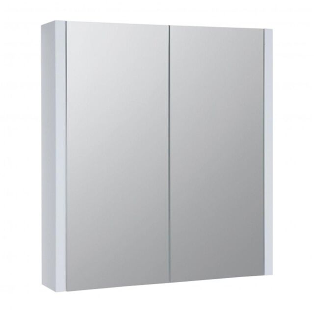 Clifton White Mirror Bathroom Cabinet 60cm Wide - image 1