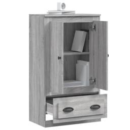 Berkfield Home Highboard Grey Sonoma 60x35.5x103.5 cm Engineered Wood - thumbnail 4