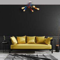 Netlighting Oxford Multi Arm Semi Flush Ceiling Light MultiColoured 50cm - thumbnail 4