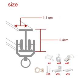 PAWNORA 5M Curtain Silent Track Bay TOP Mounted in White - thumbnail 2