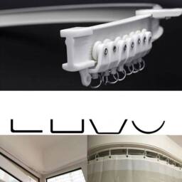 PAWNORA 5M Curtain Silent Track Bay TOP Mounted in White - thumbnail 3